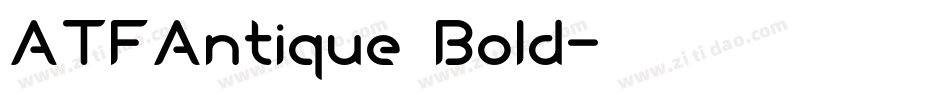 ATFAntique Bold字体转换